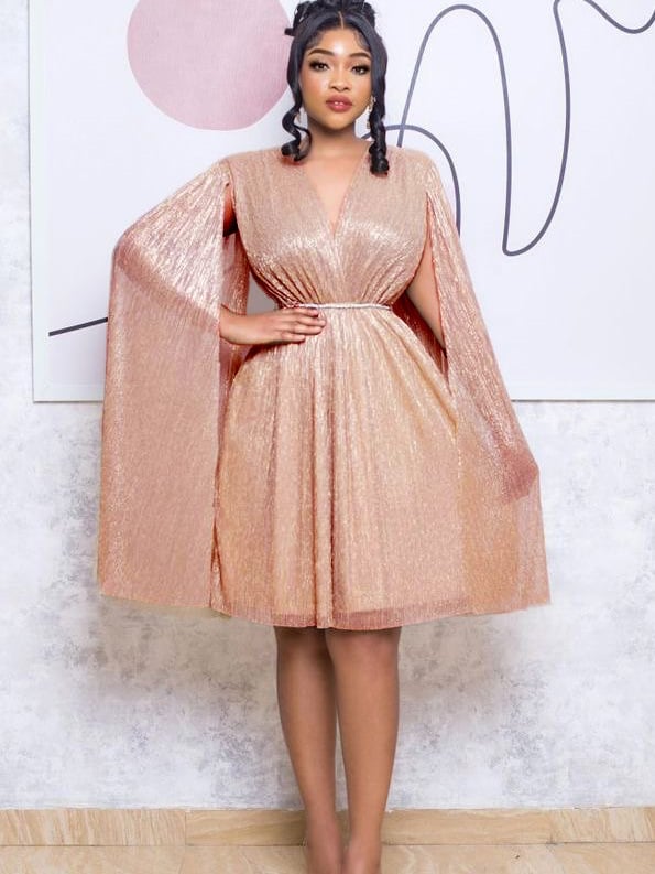 Sophisticated Cape Dress