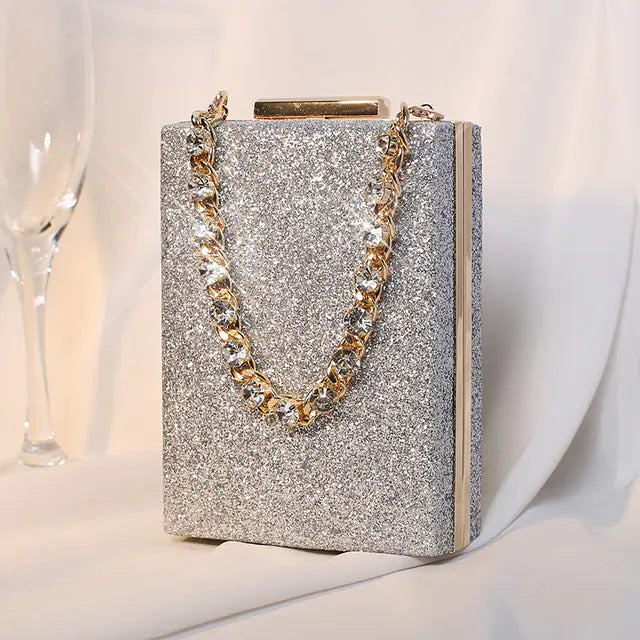Sequin Evening Clutch Bag
