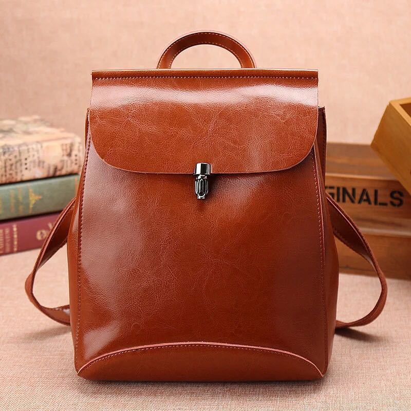 Waxed Cowhide Backpack