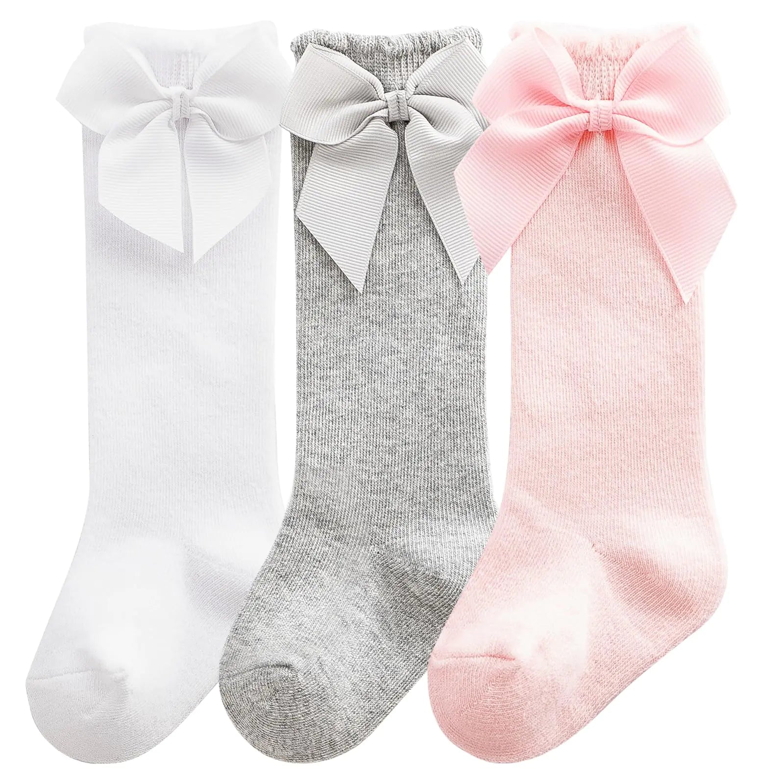 Traditional Designer Knee-High Cotton Lace Socks