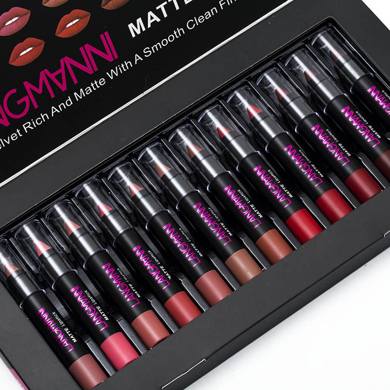 Matte Non-Stick Lipstick and Gloss Set
