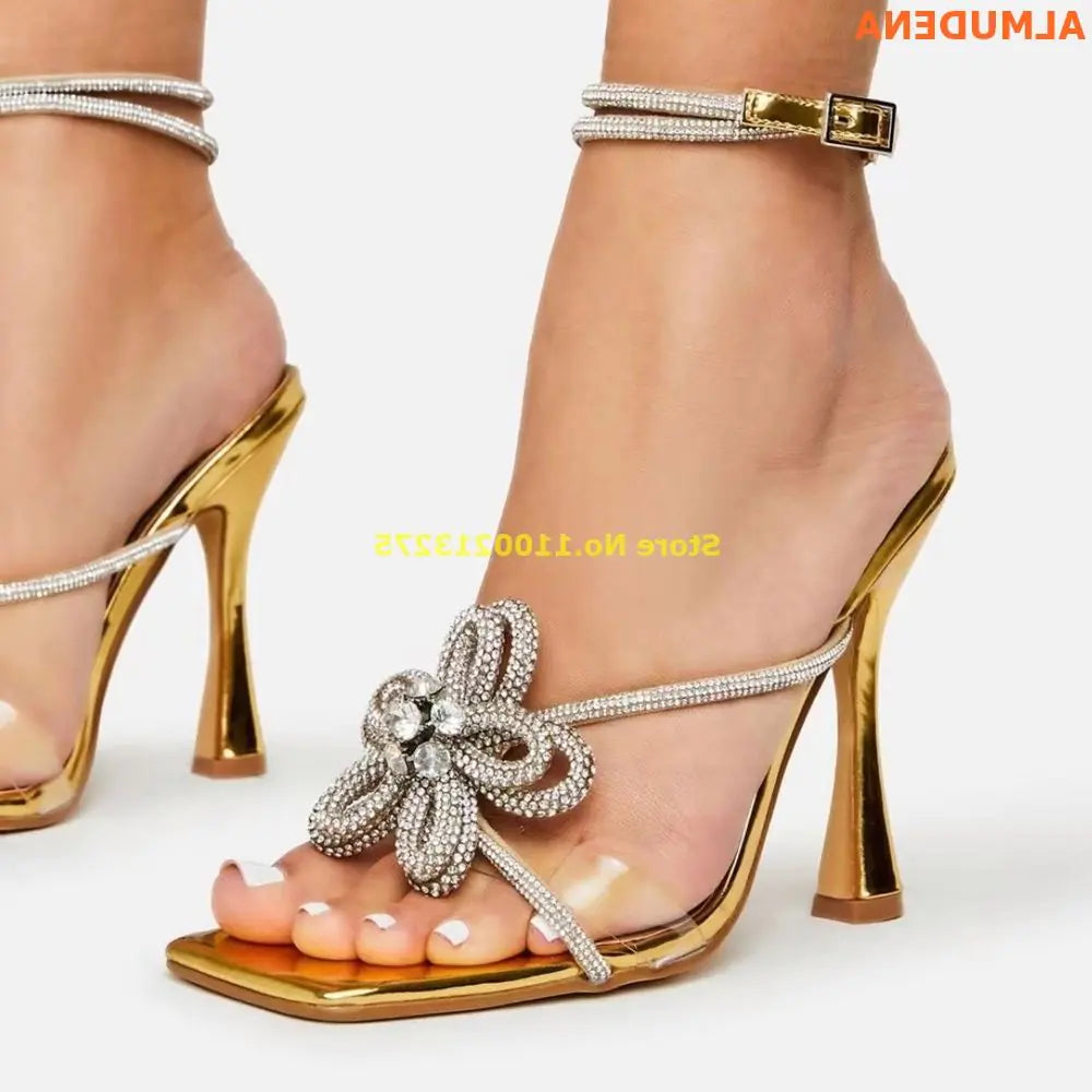 Crystal Flower Sandals