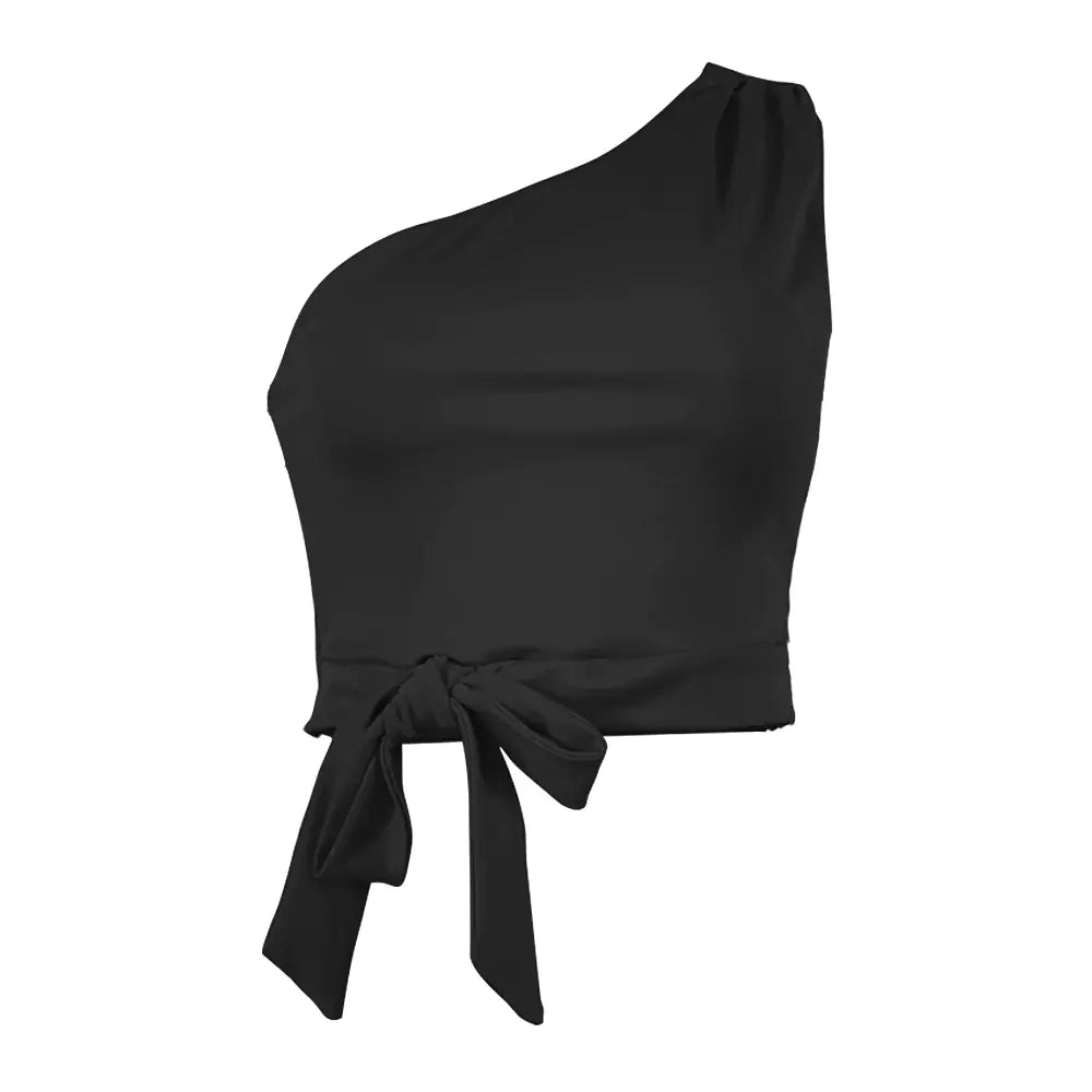 One-Shoulder Crop Top