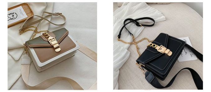 Rivet Detail Square Crossbody Bag