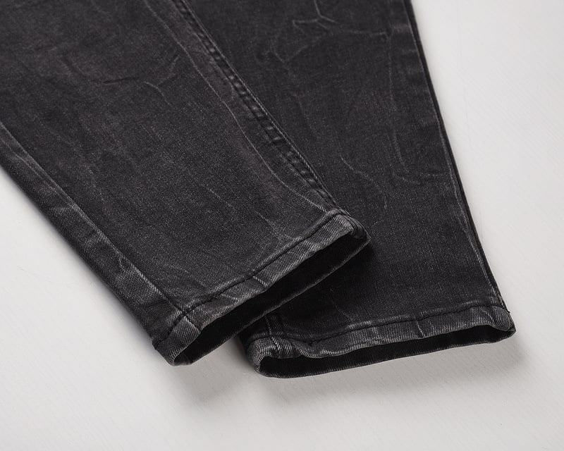 Snowflake Washed Slim-Fit Jeans