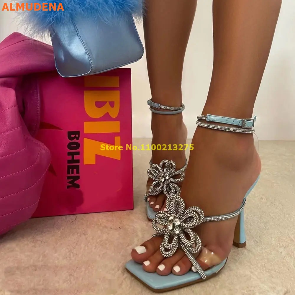 Crystal Flower Sandals