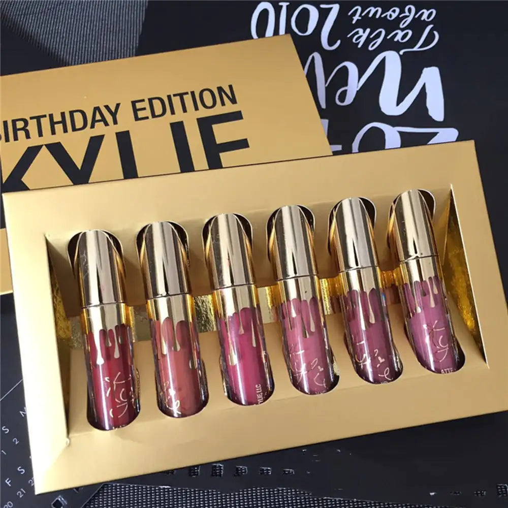 Gold 6 Lip Colors Kelly Kim Birthday Edition