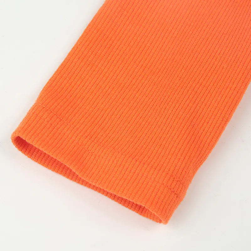 Petal Print Long Sleeve Crop Top