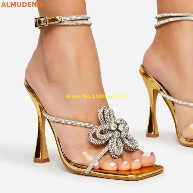 Crystal Flower Sandals