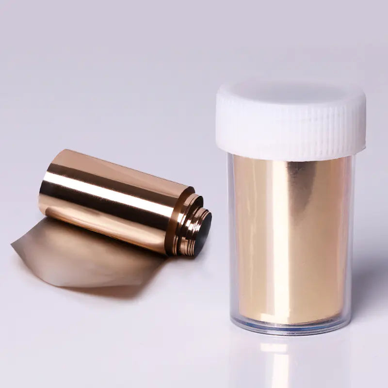 14-Color Metallic Nail Art Stickers with Starry Design