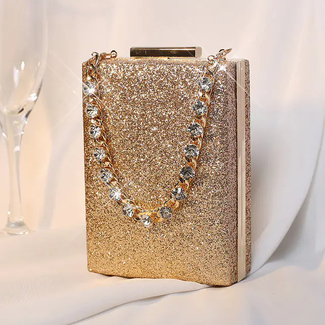Sequin Evening Clutch Bag