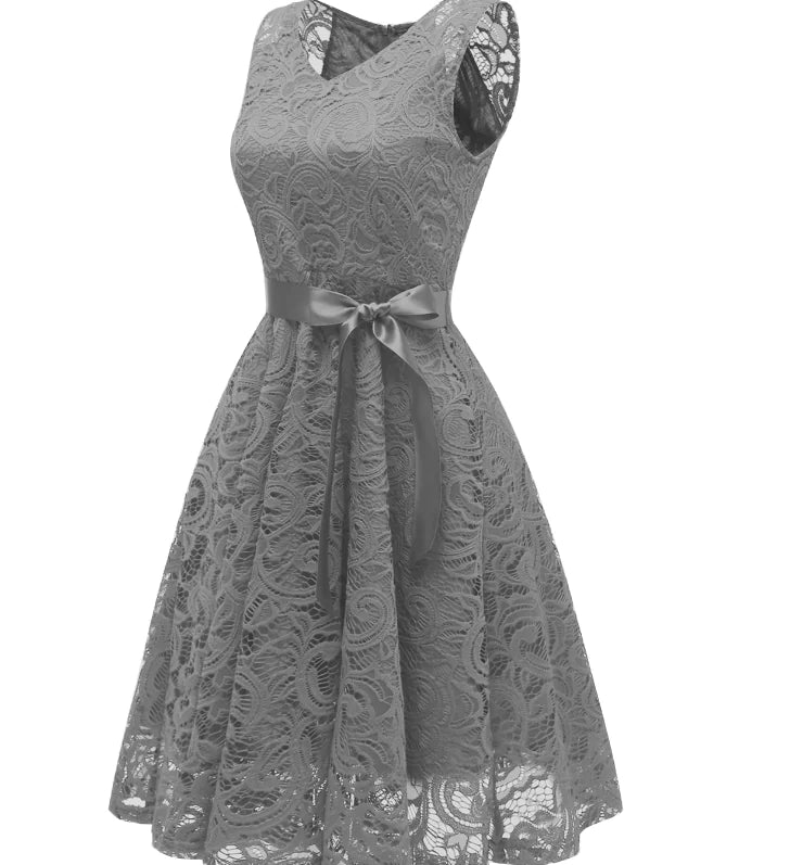 Sophisticated Lace Autumn Dress