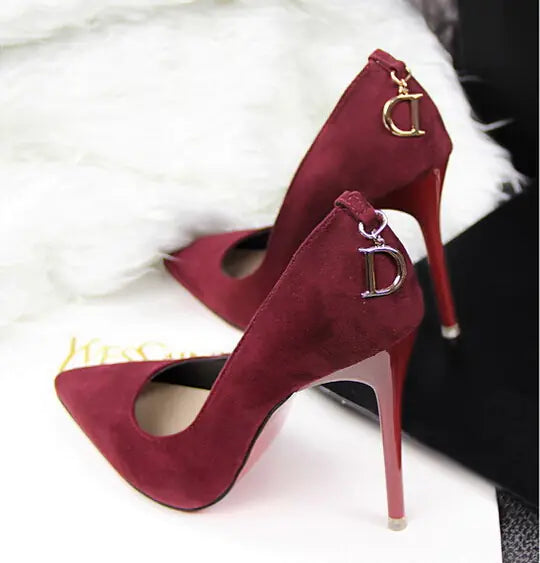 Suede Super High Heels - Statement Elegance for the Bold Woman