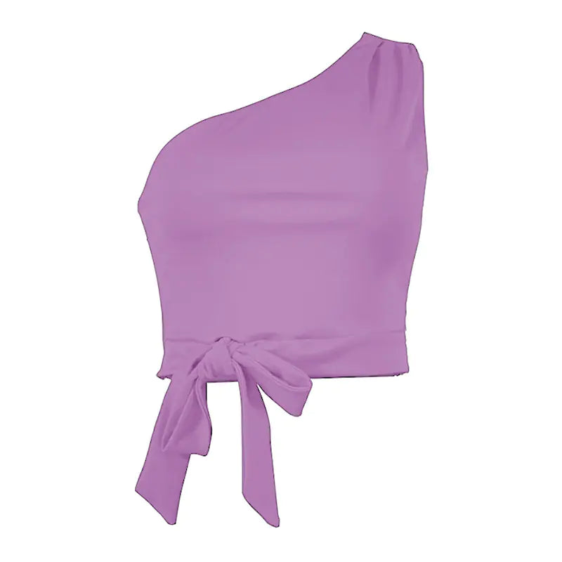 One-Shoulder Crop Top