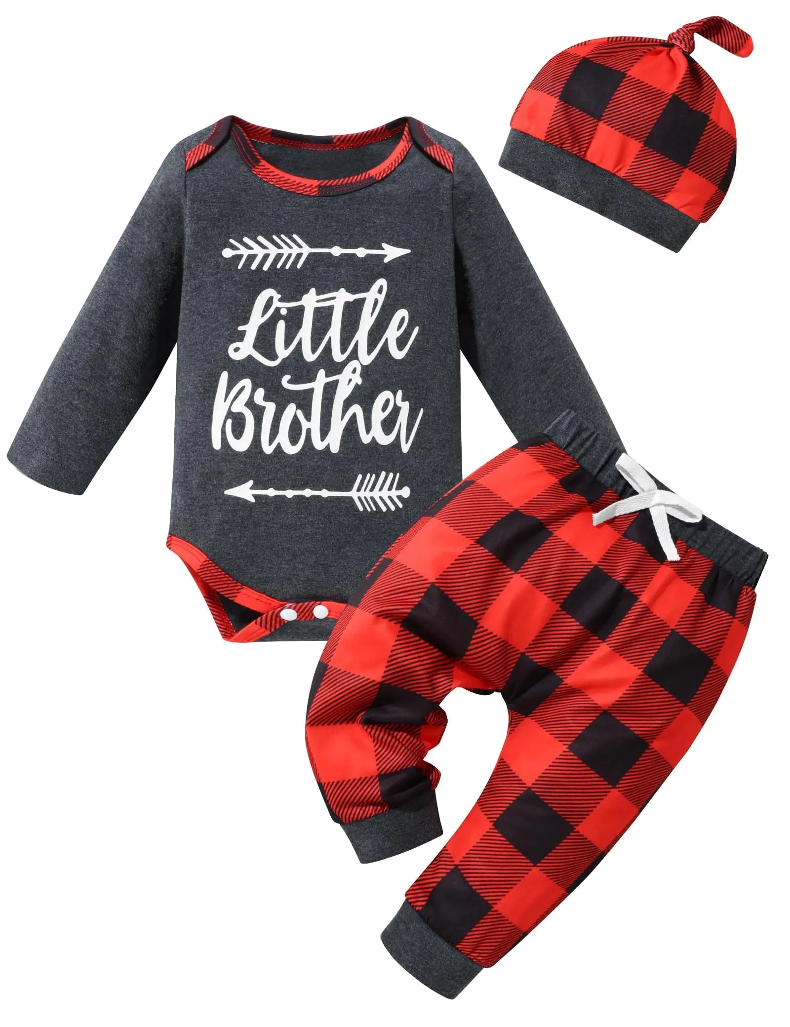 Little Explorer Plaid Set