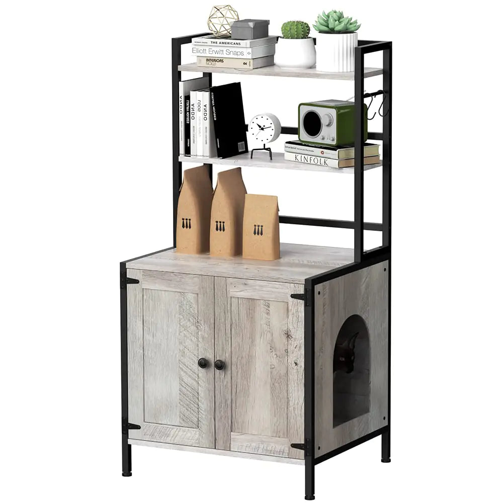 Premium 2-Tier Cat Litter Enclosure