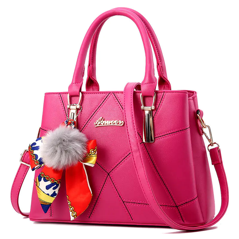 Ivory Mosaic Satchel