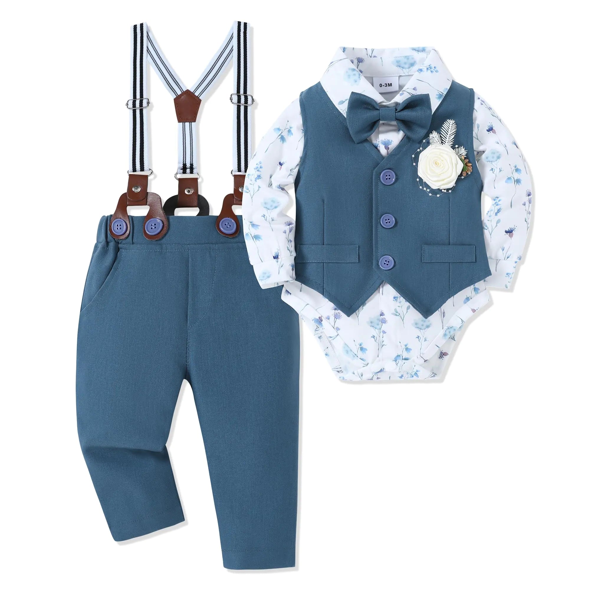 Refined 6-Piece Baby Boy Suit
