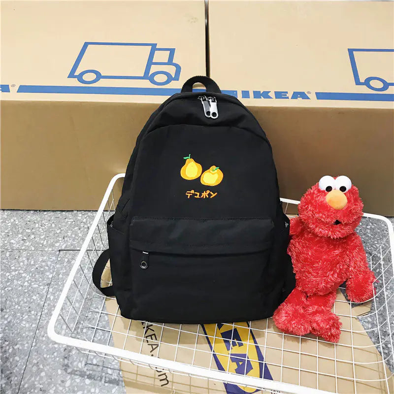 Nylon Waterproof Backpack with Design