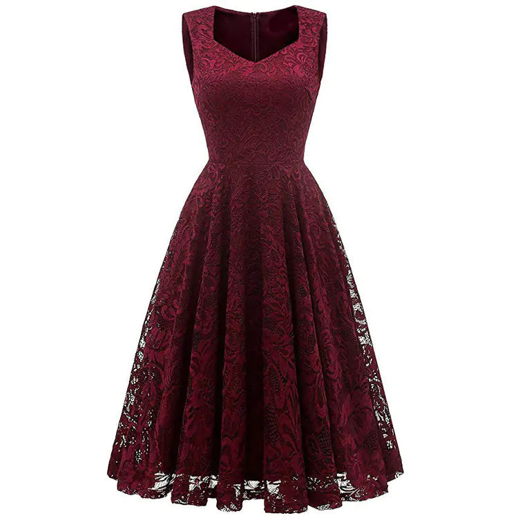 Sophisticated Lace Autumn Dress