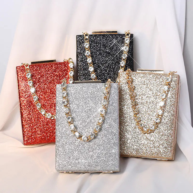 Sequin Evening Clutch Bag