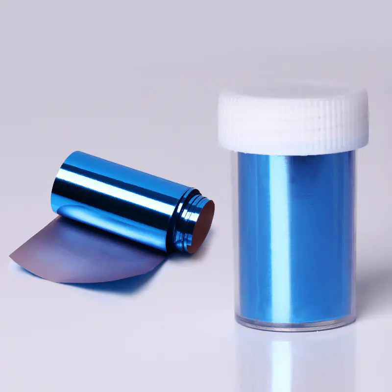 14-Color Metallic Nail Art Stickers with Starry Design