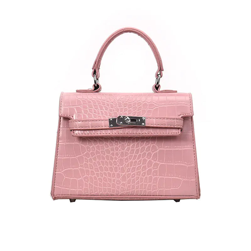 Crocodile Texture Luxury Handbag