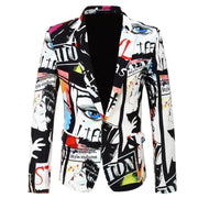 Trendy Printed Suit Jacket