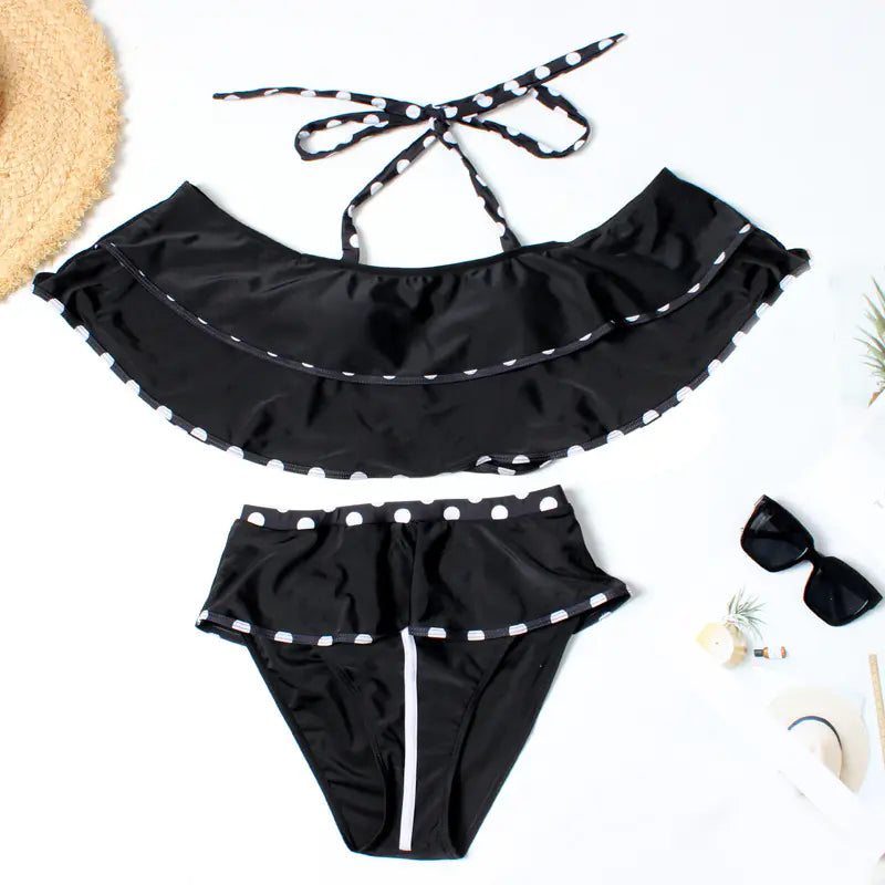 Block Bikini Swimwear Set