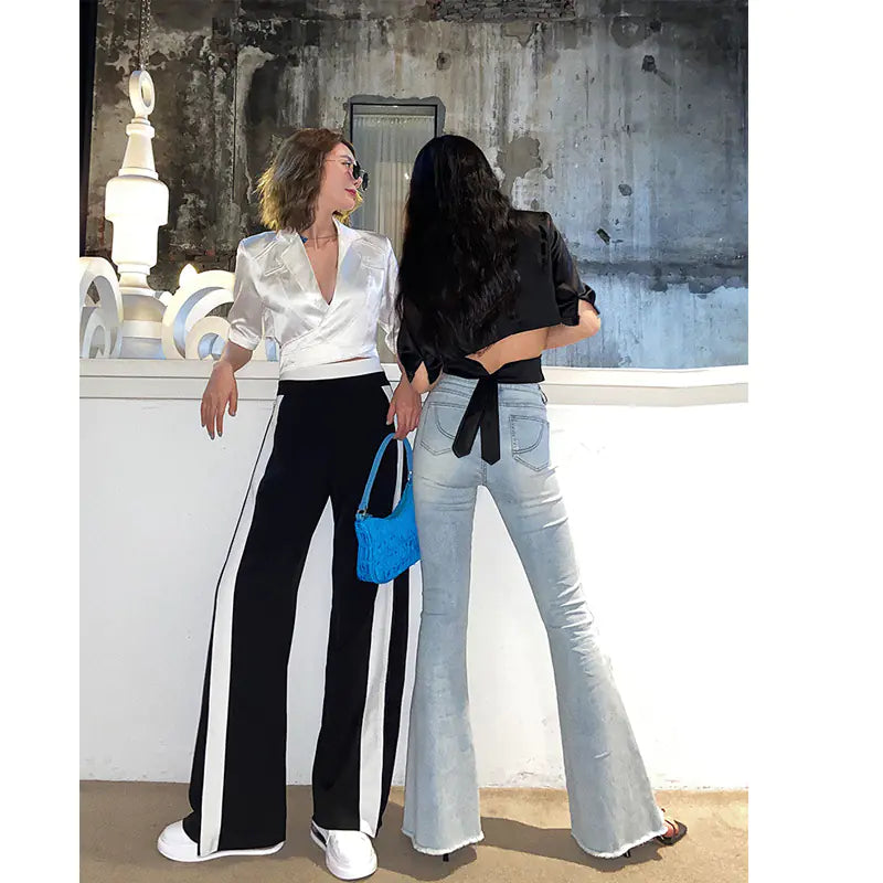 Vintage Backless Crop Top