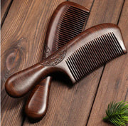 Natural Golden Sandalwood Hair Comb