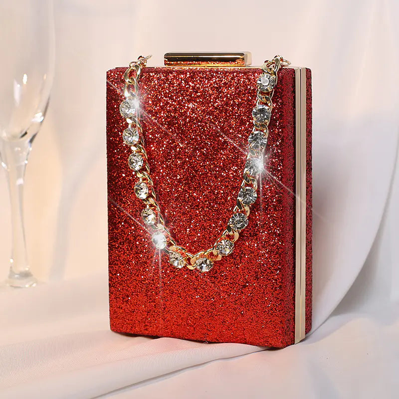 Sequin Evening Clutch Bag