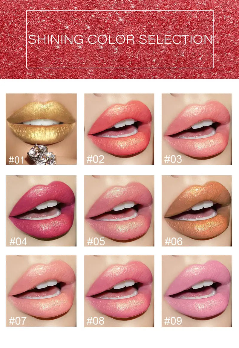 Shimmering Color-Changing Metallic Lipstick