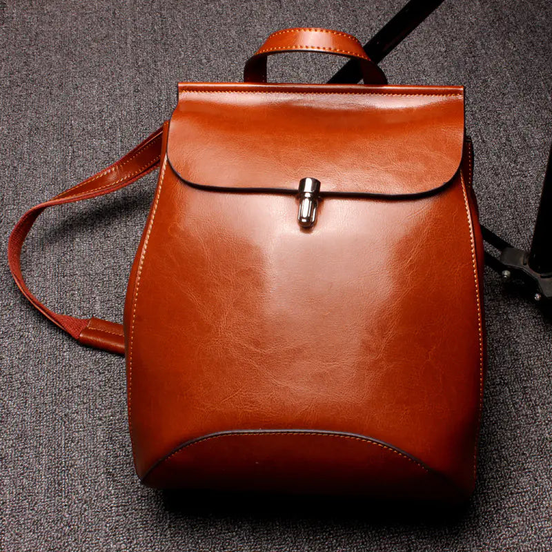 Waxed Cowhide Backpack