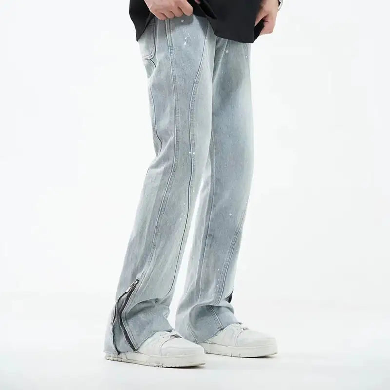 Men's Simple and Slightly Elastic Flare Jeans