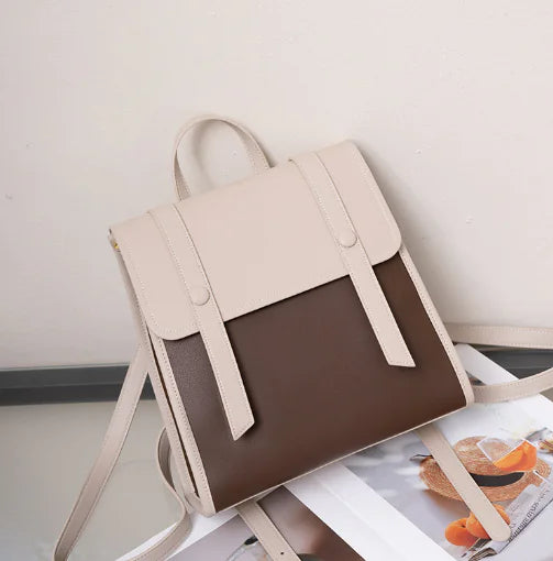 High-Capacity Leather Backpack