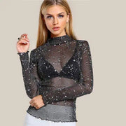 Starlit Mesh Top