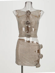 Flower Rhinestone Glamour