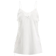 Lace Nightgown with Ice Silk Straps