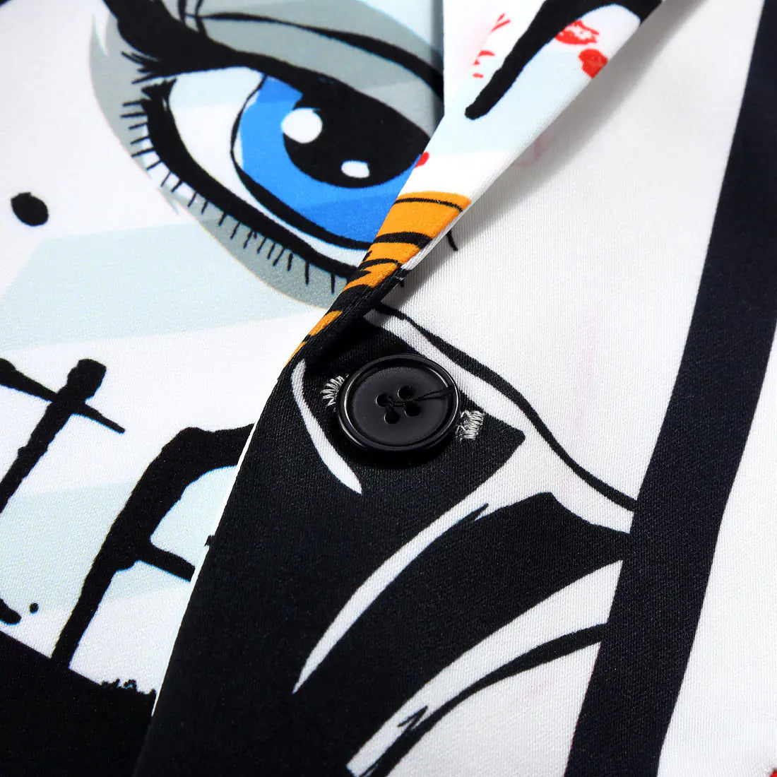 Trendy Printed Suit Jacket