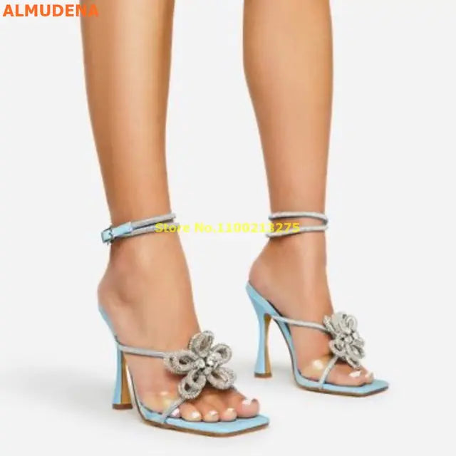 Crystal Flower Sandals