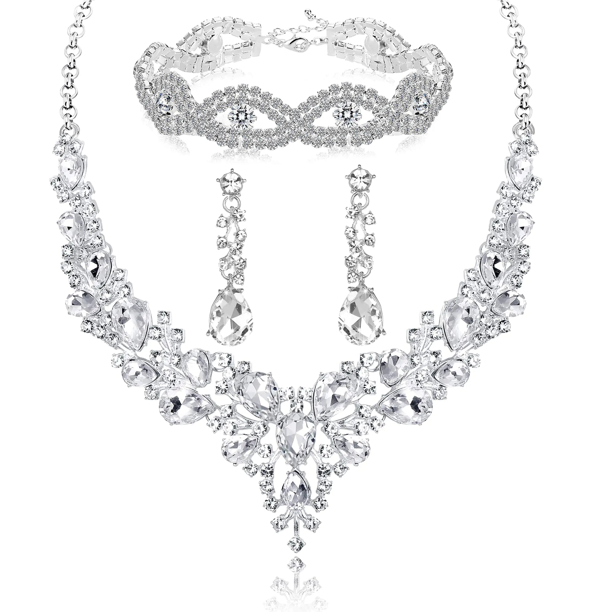 Exquisite Crystal Bridal Jewelry Set