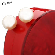 Heart Acrylic Clutch Handbag