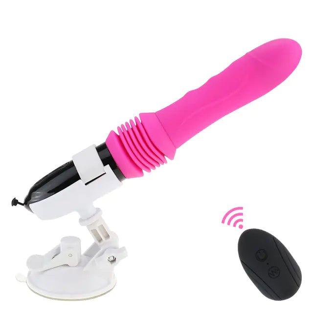 Ribbed Vibrator with Suction Cup