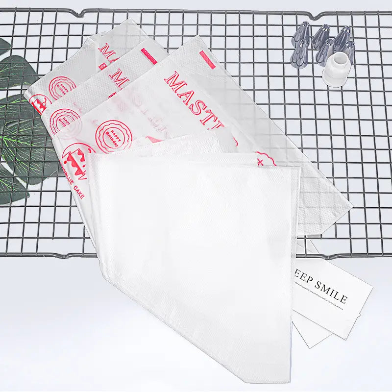 100pcs Disposable Transparent Piping Bags for Baking