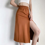 Slit Mid-Length Skirt