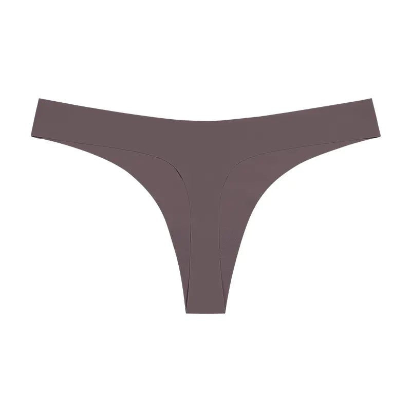 Seamless T-Back Women's Underwear with Cotton Crotch