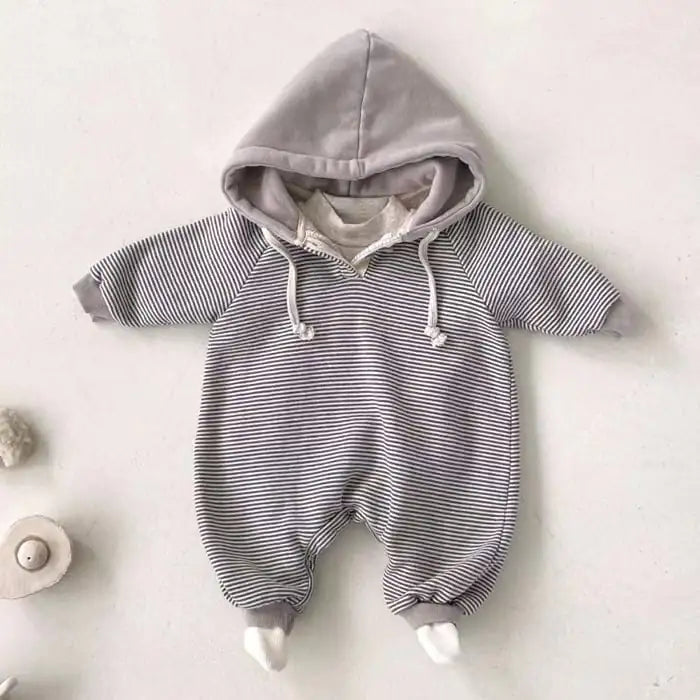Hooded Long Sleeve Bodysuit for Baby Fashion