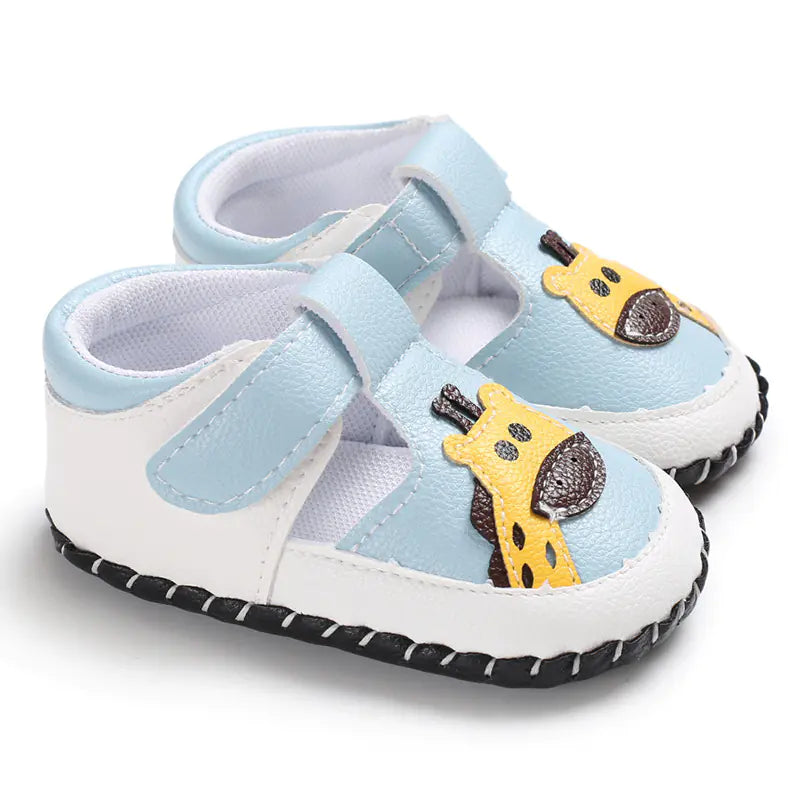 Infant Soft Sole Shoes - Giraffe and Elephant Designs