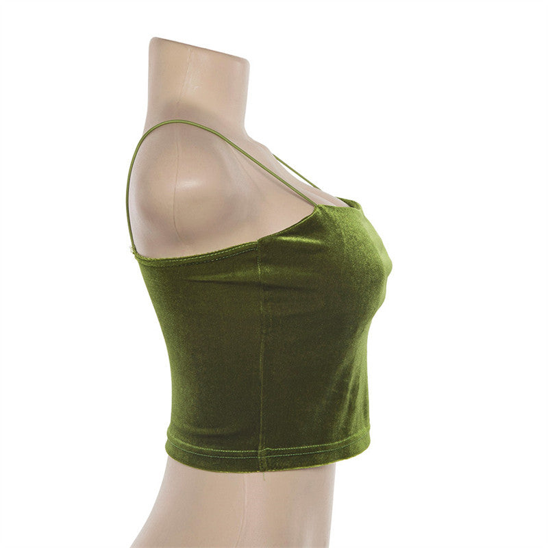 European Velvet Camisole Chic